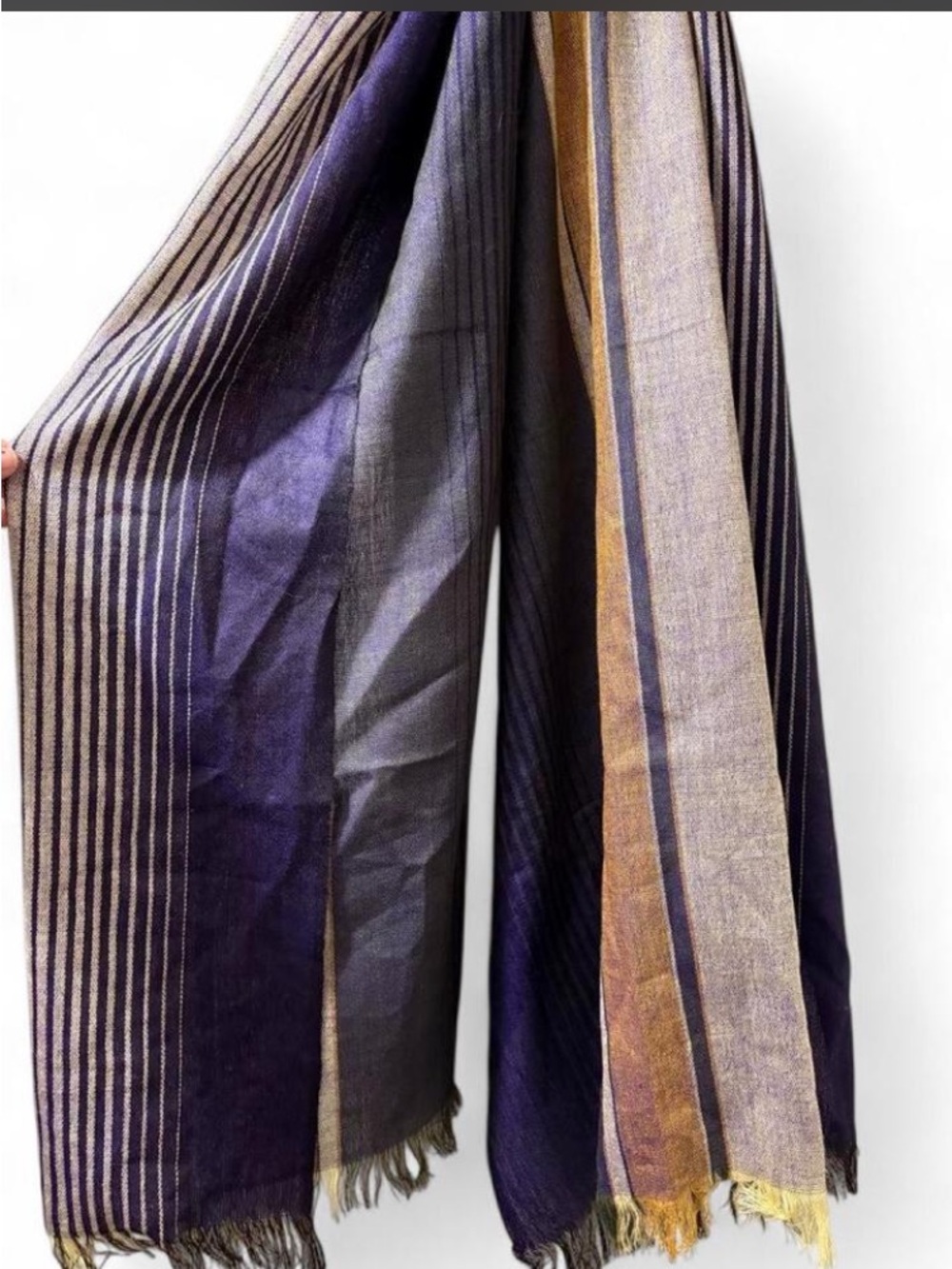Striped Silk Scarf